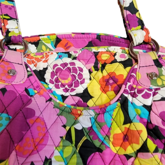 VERA BRADLEY Va Va Bloom Quilted Colorful Floral Shoulder Bag - Picture 2 of 7